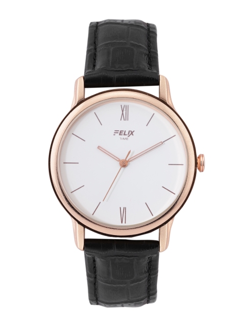 

FELIX Men White & Black Leather Straps Analogue Watch F90379GCWH