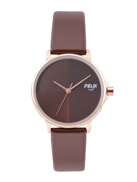 

FELIX Women Brown Leather Straps Analogue Watch F90172LBR