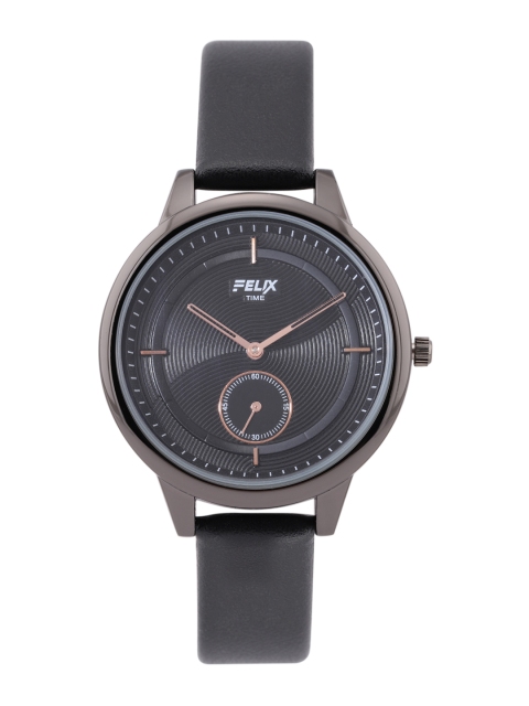

FELIX Women Black Leather Straps Analogue Watch F90160LBBK