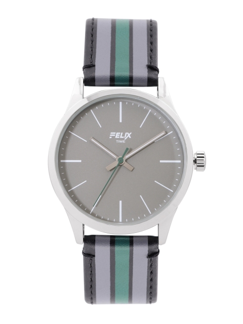 

FELIX Men Grey Leather Straps Analogue Watch F902GDGG