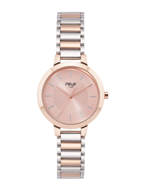 

FELIX Women Pink Dial Bracelet Style Analogue Watch F90205LSCC, Rose gold