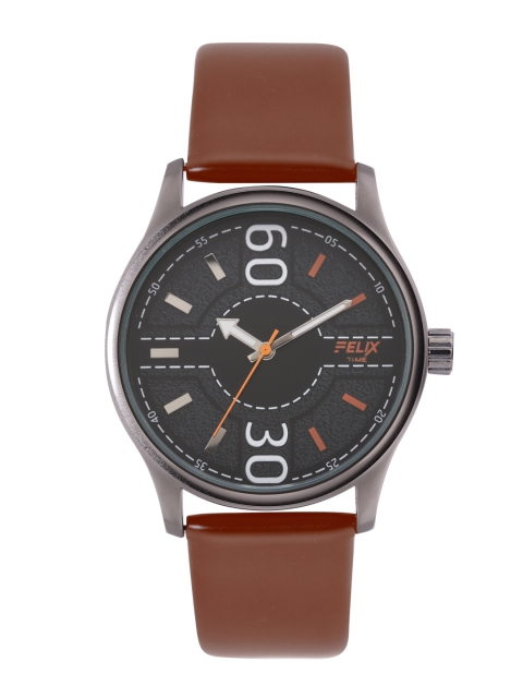 

FELIX Men Black Leather Analogue Watch F90520GBR