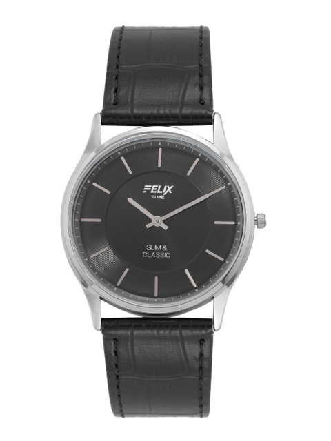 

FELIX Men Black Leather Straps Analogue Watch F90519GBK
