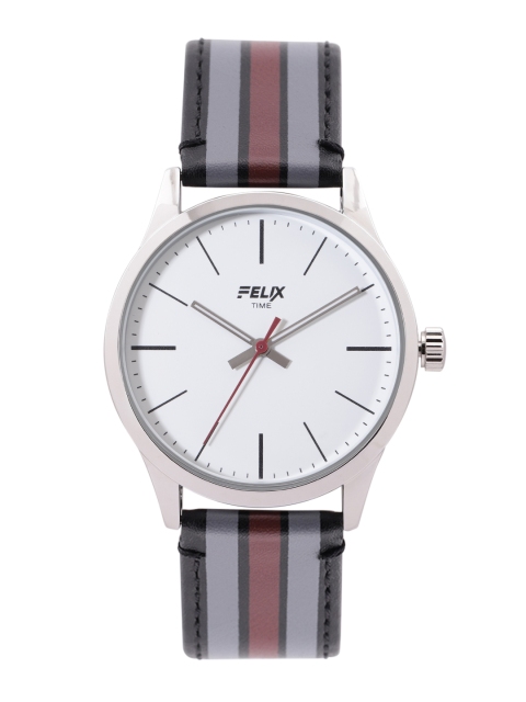 

FELIX Men White Leather Straps Analogue Watch F902GBKW