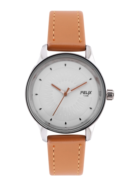 

FELIX Women White Leather Analogue Watch F90521BLBRW