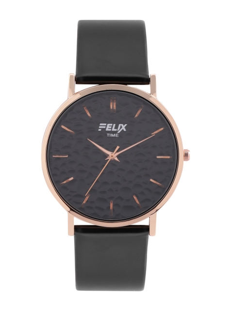 

FELIX Men Black Patterned Analogue Watch F90171GCBK