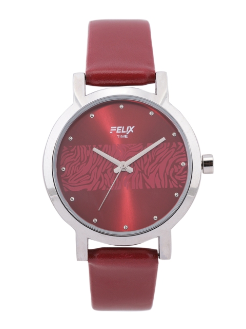 

FELIX Women Maroon Printed Analogue Watch F90539LMR