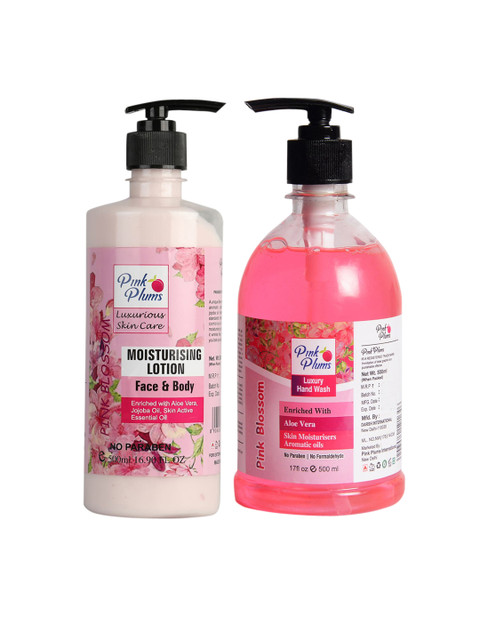 

Pink Plums Handwash & Body Lotion Combo, Multi