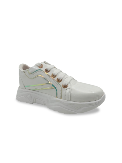

FEEL FEET Women White Solid Sneakers