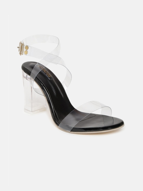 

ESTATOS White PU Party Block Sandals