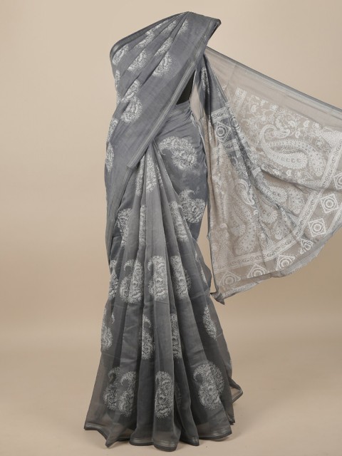 

Pothys Grey & White Saree