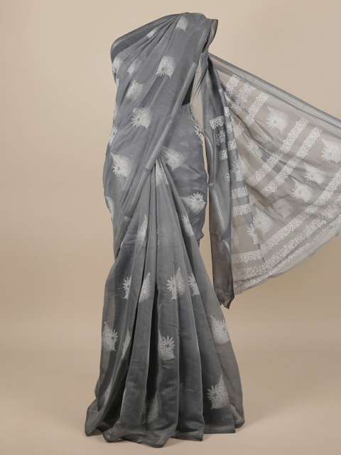 

Pothys Grey & White Saree