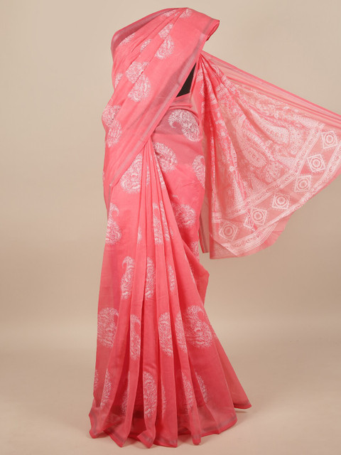 

Pothys Pink & White Saree