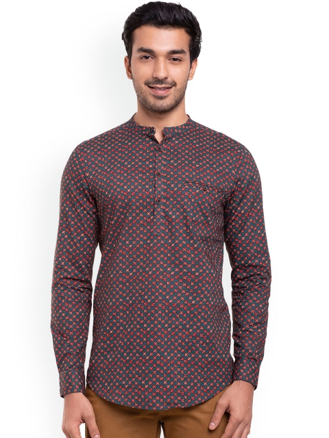 

Bewakoof Men Brown Opaque Printed Casual Shirt