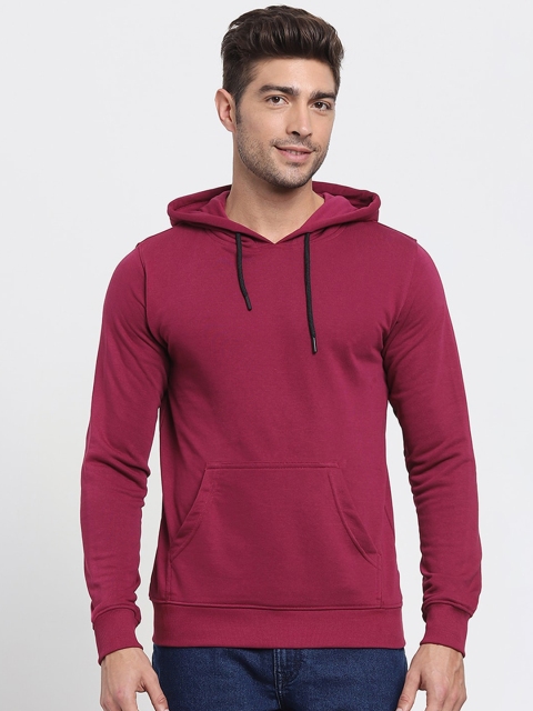 

Bewakoof Men Red Hooded Sweatshirt