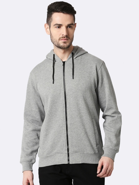 

Bewakoof Men Grey Hooded Sweatshirt