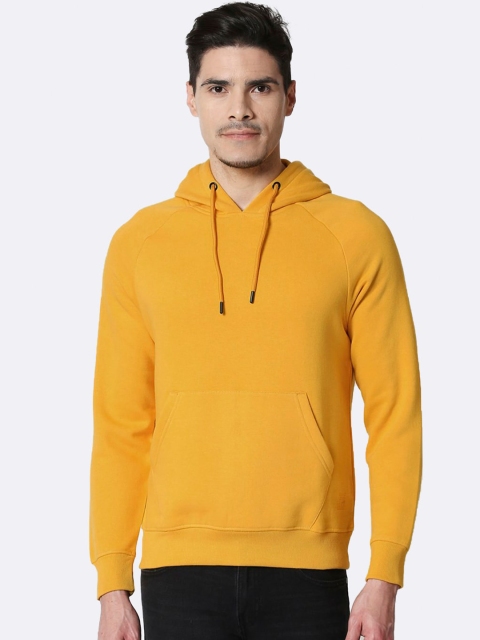 

Bewakoof Men Yellow Hooded Sweatshirt