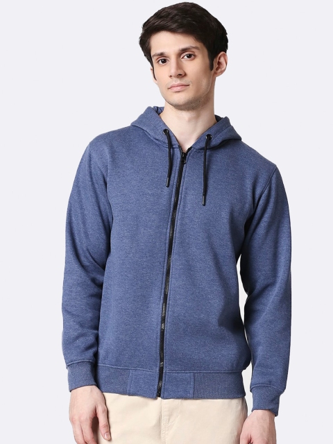 

Bewakoof Men Blue Hooded Sweatshirt