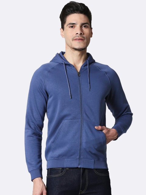 

Bewakoof Men Blue Hooded Sweatshirt