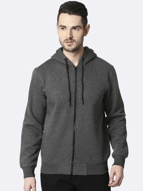 

Bewakoof Men Grey Hooded Sweatshirt