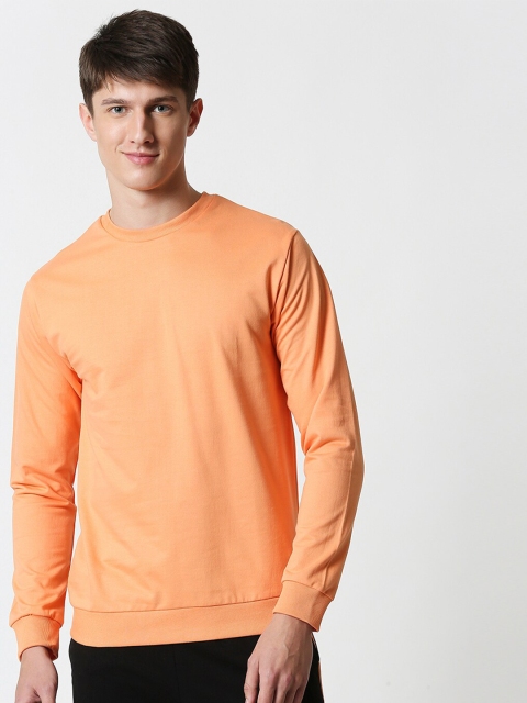 

Bewakoof Men Orange Pullover