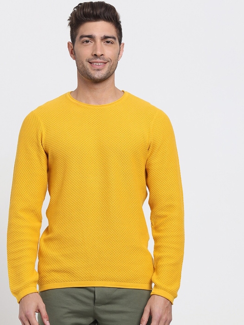 

Bewakoof Men Mustard Pullover