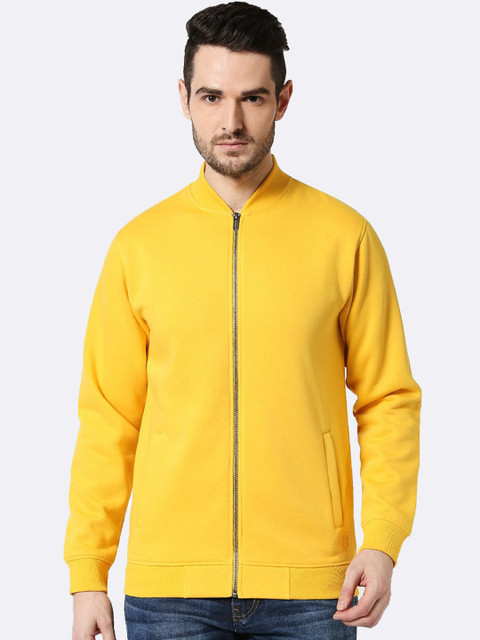 

Bewakoof Men Yellow Front Open Jacket