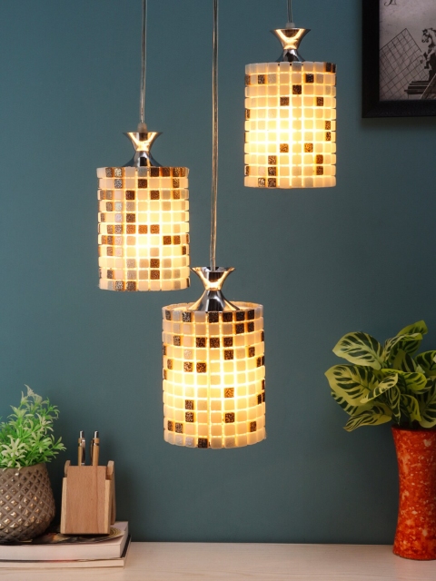 

ceradeco Multi Textured Contemporary Ceiling String Lights, Yellow