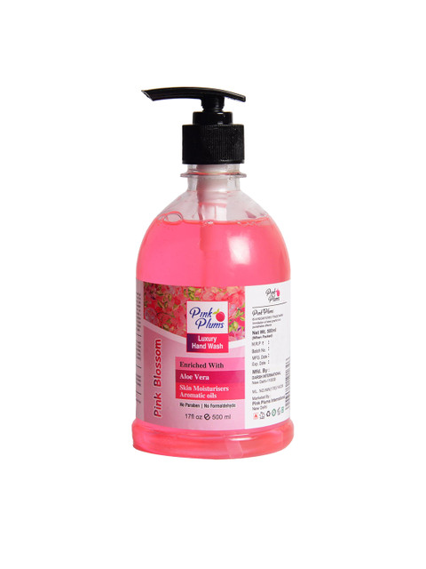 

Pink Plums Pink Blossom Handwash Enriched Wiith Aloe Vera & Aromatic Oils - 500 ml, Multi