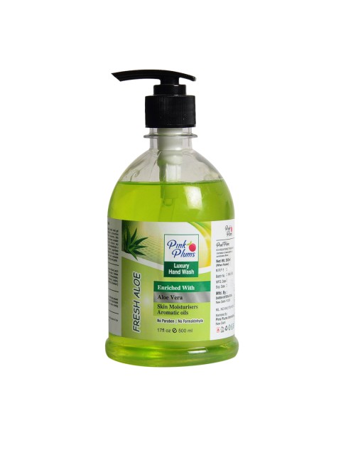 

Pink Plums Aloevera Handwash Enriched with Aromatic Oils- 500ml, Multi