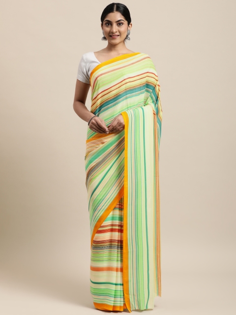 

KALINI Multicoloured Striped Saree, Multi
