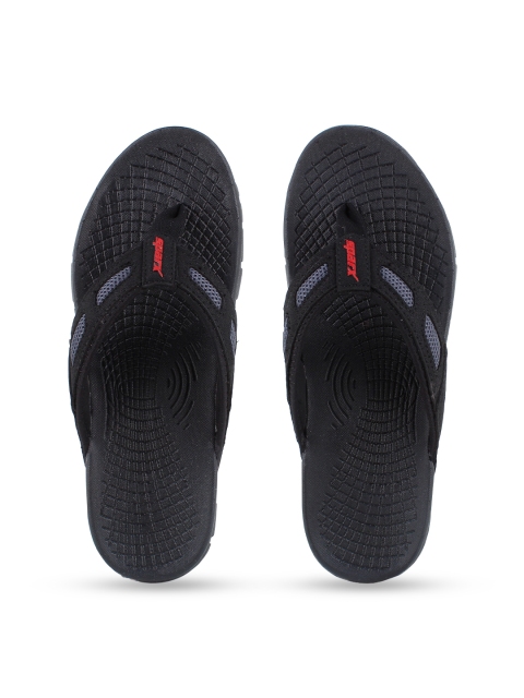 

Sparx Men Black Solid Rubber Thong Flip Flops