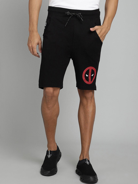 

Free Authority Men Black Deadpool Regular Shorts