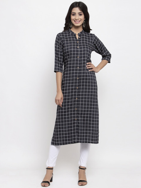 

NEUDIS Women Grey Regular Kurti with Trousers
