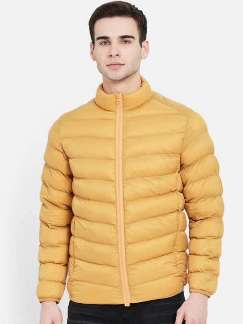 

METTLE Men Yellow Puffer Jacket