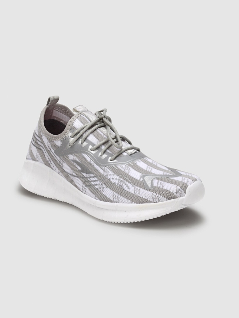 

ASIAN Men Grey & White Delta-02 Self Designed Mesh Running Shoes