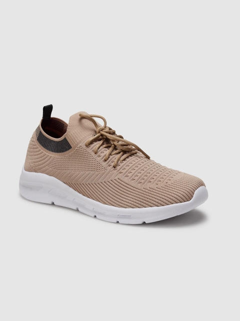 

ASIAN Men Beige Hattrick-20 Mesh Running Shoes