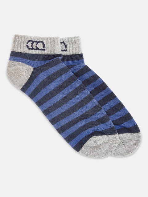 

Ajile by Pantaloons Men Pack Of 2 Striped Ankle-Length Socks, Black