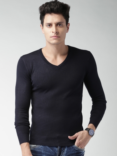 

ALCOTT Men Navy Blue Sweater