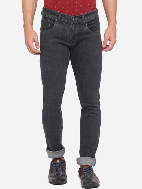 

Greenfibre Men Charcoal Grey Narrow Slim Fit Stretchable Jeans