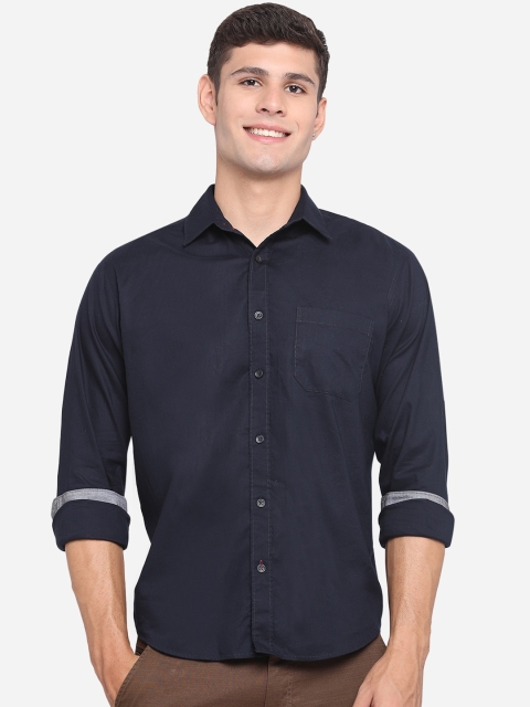 

Greenfibre Men Blue Classic Slim Fit Casual Shirt