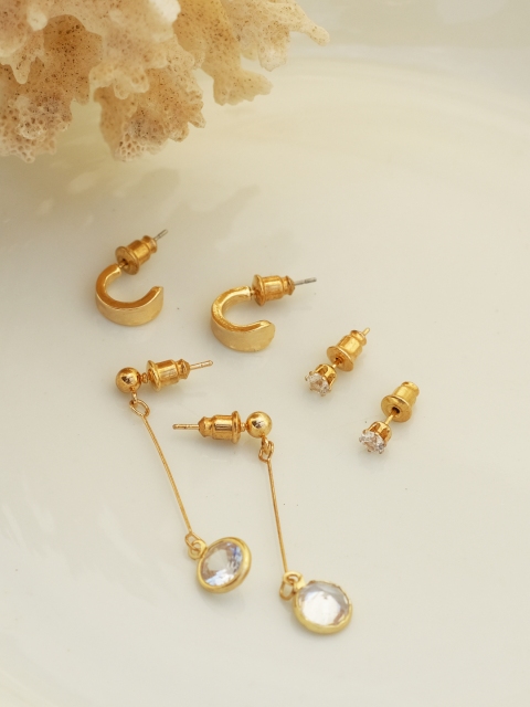 

Ayesha Gold-Toned Contemporary Drop Earrings