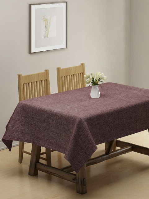 

KLOTTHE Maroon Solid Woven 6-Seater Rectangular Table Cover