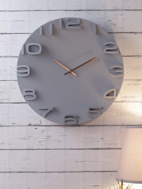 

House Of Accessories Taupe Contemporary Wall Clock