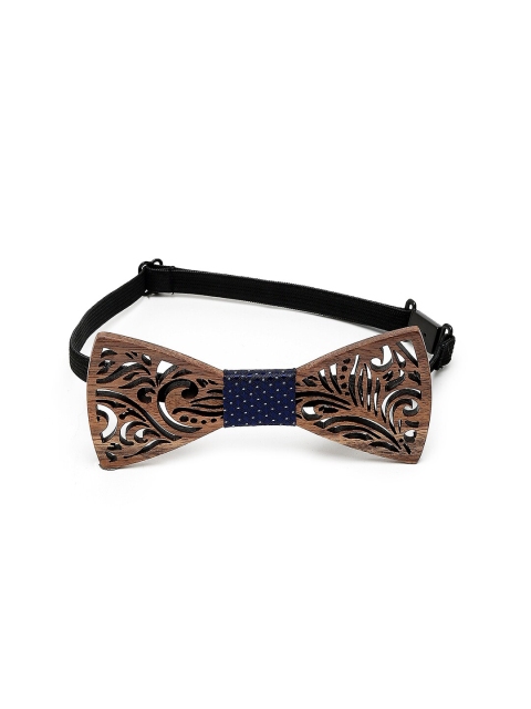 

Alvaro Castagnino Men Brown Printed Wooden Bow Tie