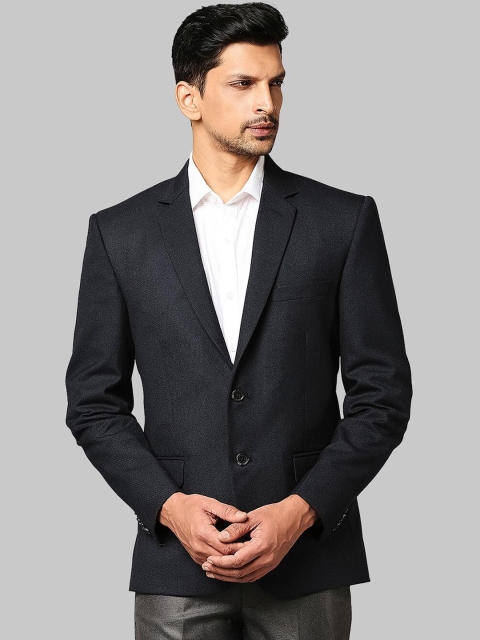 

Park Avenue Men Navy Blue Solid Super Slim-Fit Blazer
