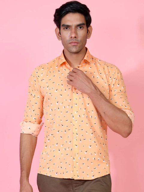 

Tistabene Men Pink Opaque Printed Casual Shirt