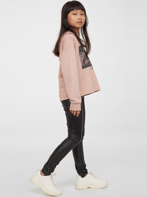 

H&M Girls Black Skinny Fit High Trousers