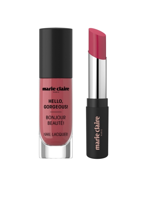 

Marie Claire Set of My Match Lipstick & Nail Lacquer, Pink