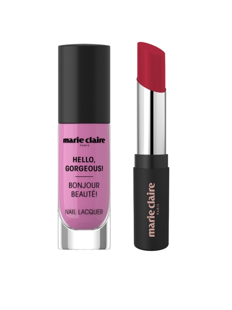 

Marie Claire Set of My Match Lipstick & Nail Lacquer, Red